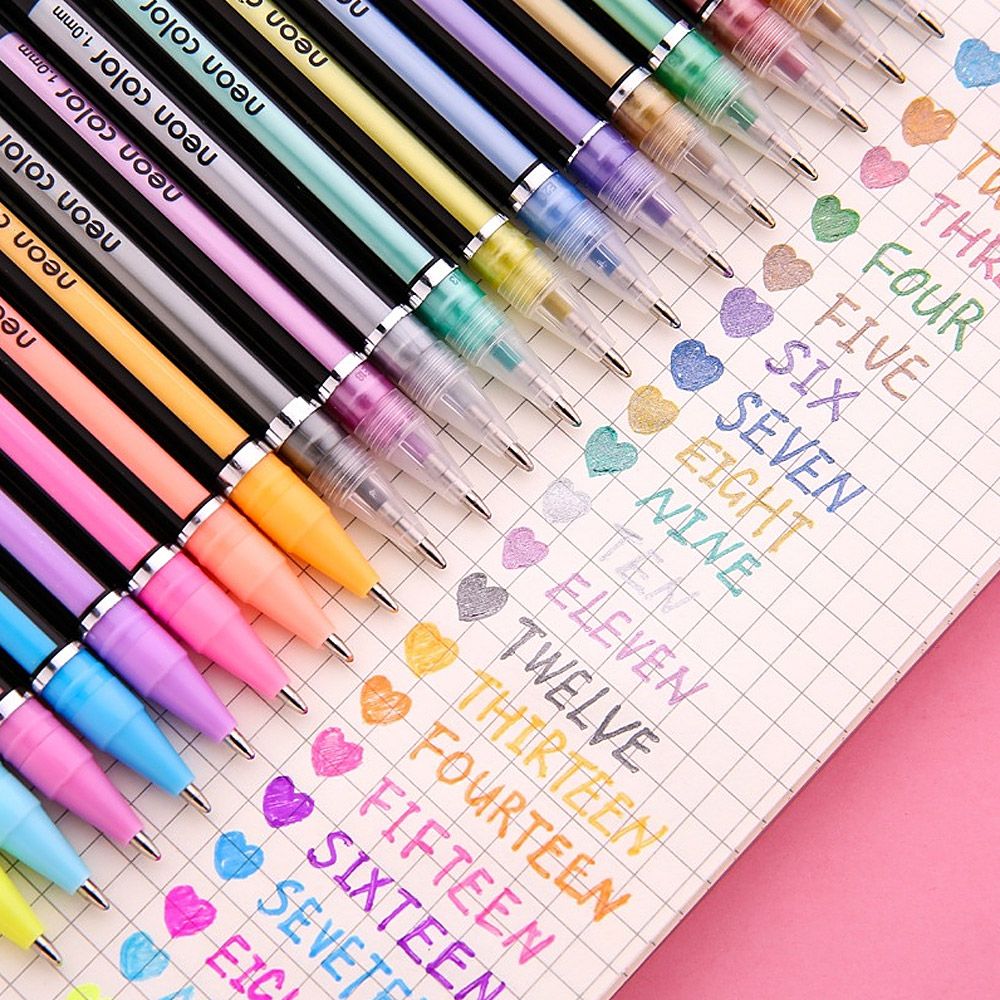 허피디 스타라이트 네온 잉크펜 데코펜 겔리펜 칼라펜 60색세트 1.0mm 다꾸 컬러펜 겔펜 캘리그라피 28,040원