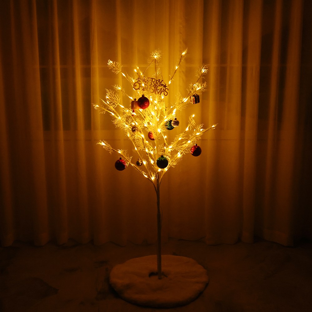 21세기트랜드 화이트 트리 나무+50cm 털러그+오너먼트 69,900원