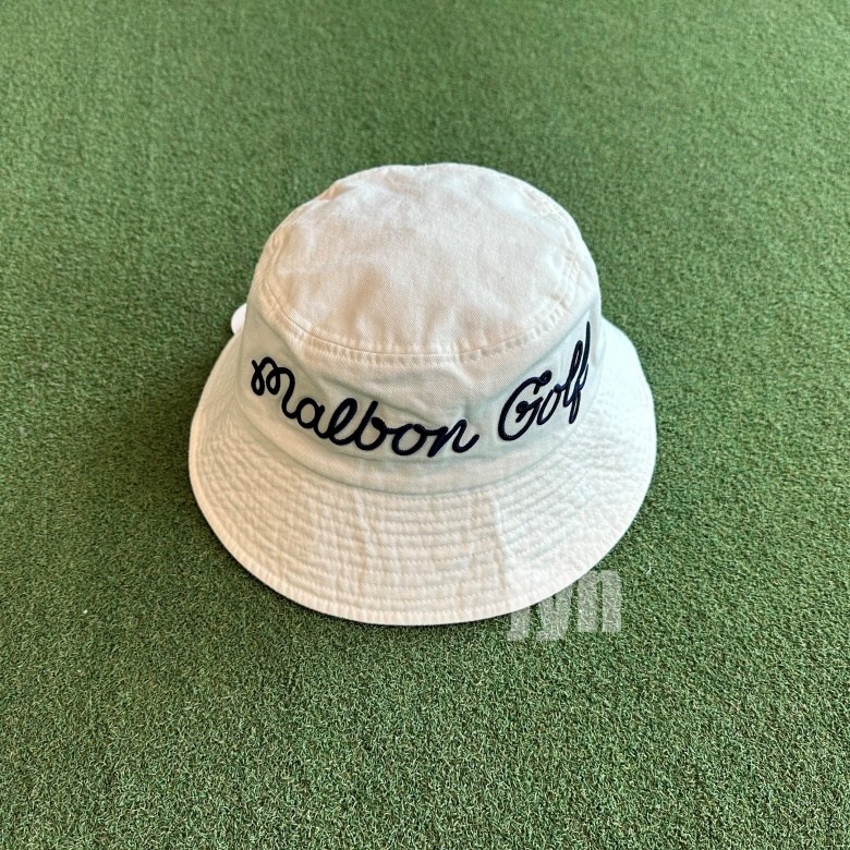 [국내매장판] 말본 빅스크립트 버킷햇 팬텀화이트+정품쇼핑백(사은품) 골프웨어 버킷햇 벙거지모자 캡모자 골프모자  골프 모자 99,000원