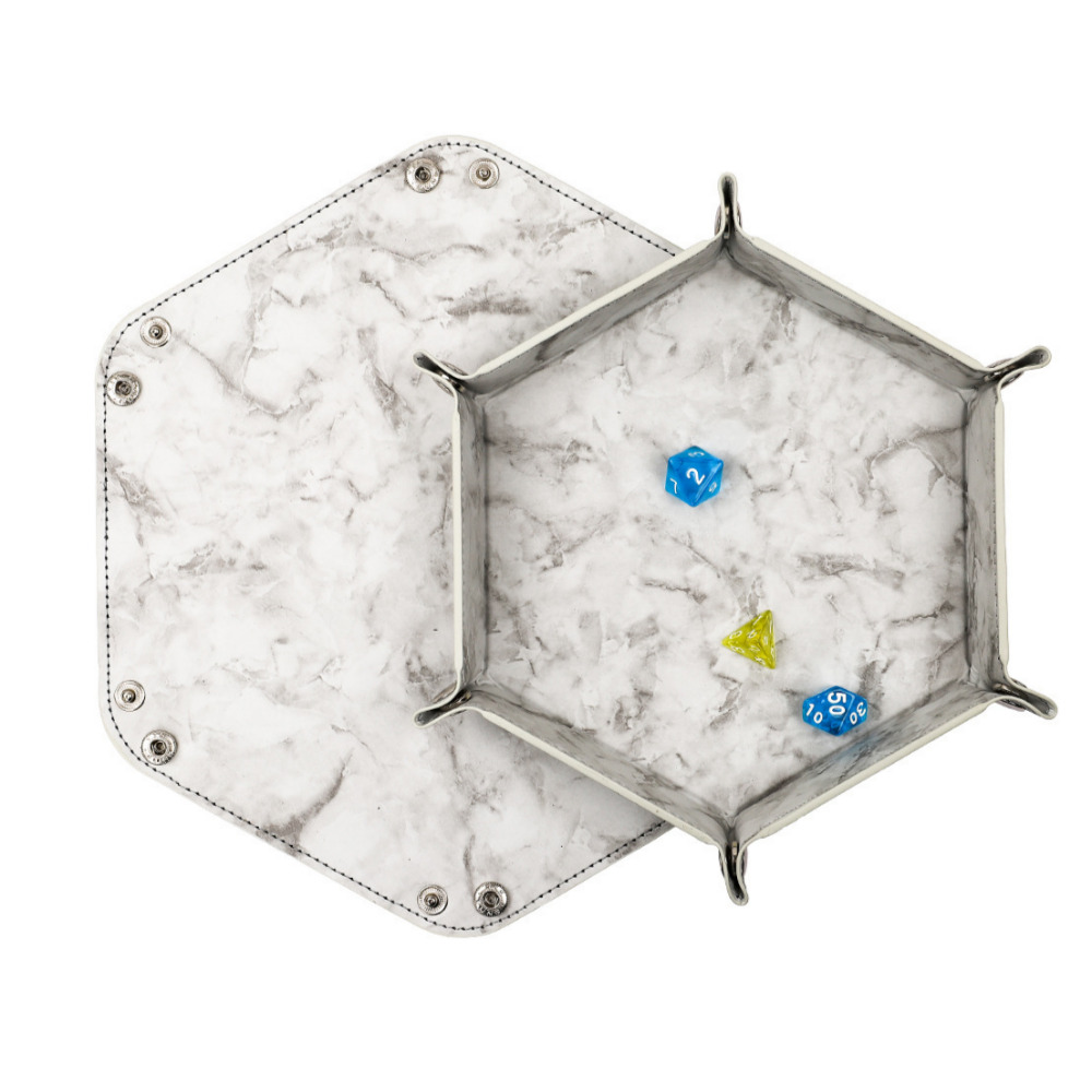 보스케 육각 다이스 트레이 PU 가죽 주사위 굴림판 플레이트 12,900원