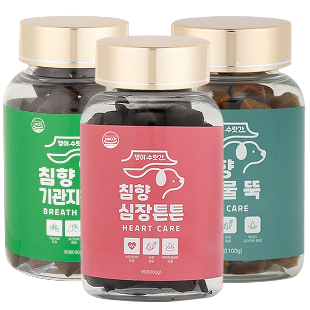 강아지 기관지 협착증 호흡기 눈 심장 관절 피부 영양제 댕이수랏간 침향 기관지청청 심장튼튼 관절쌩쌩 눈물뚝 피부&피모 100g 65,700원