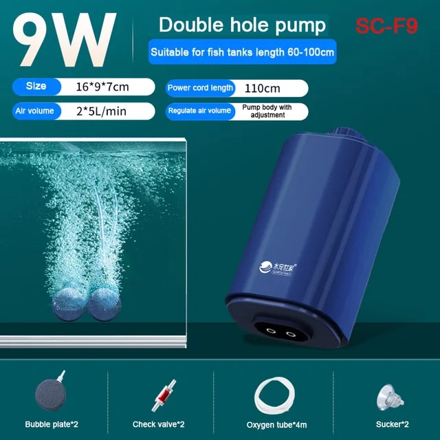 농업용펌프 조용한 수족관 산소 공기 펌프 체크 밸브 물고기 탱크 4 콘센트 대형 처리기 압축기 에어레이터 220v 14w 38,160원