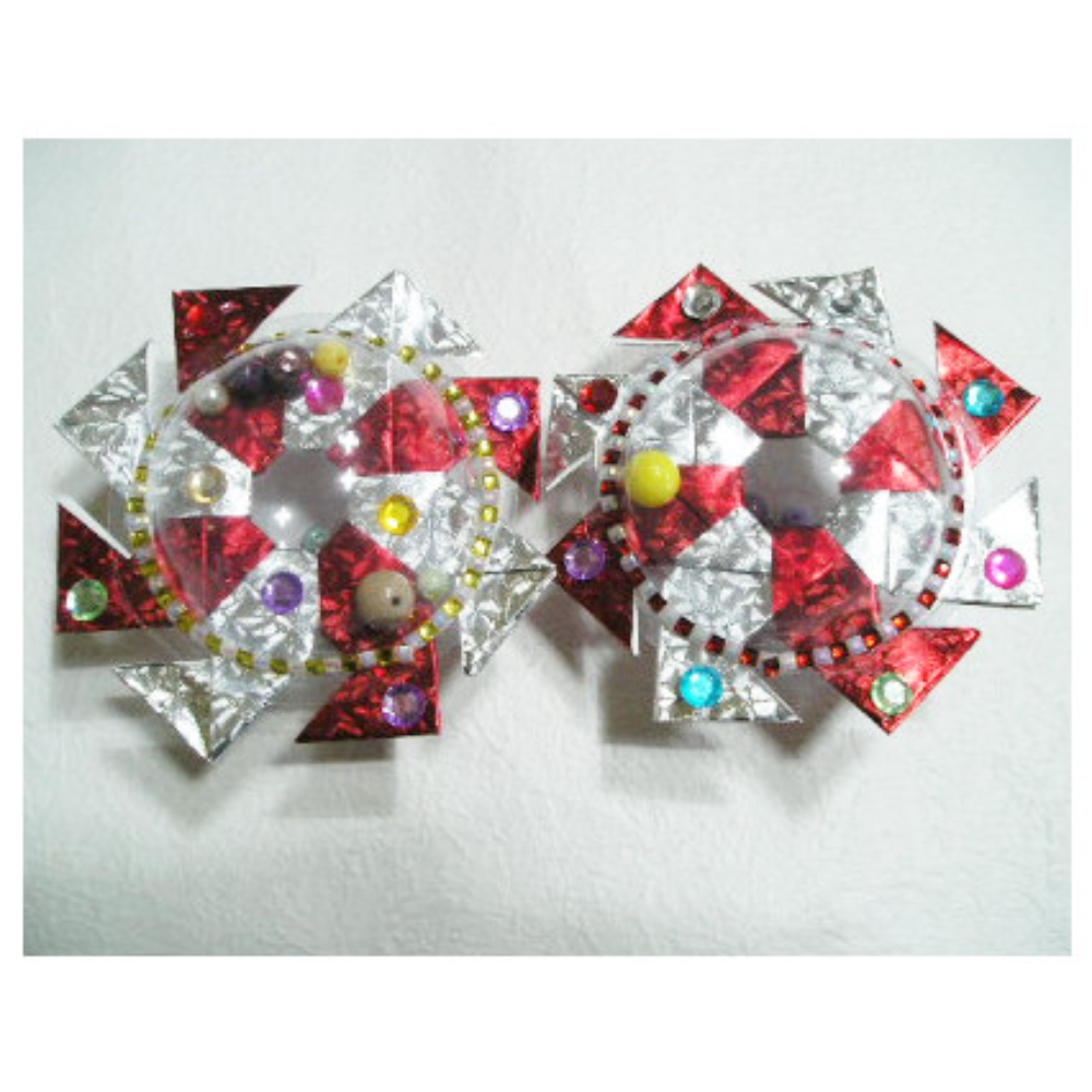 우주선팽이 종이접기 빨강 초록 2개 1세트, 1개, 패키지 4,000원