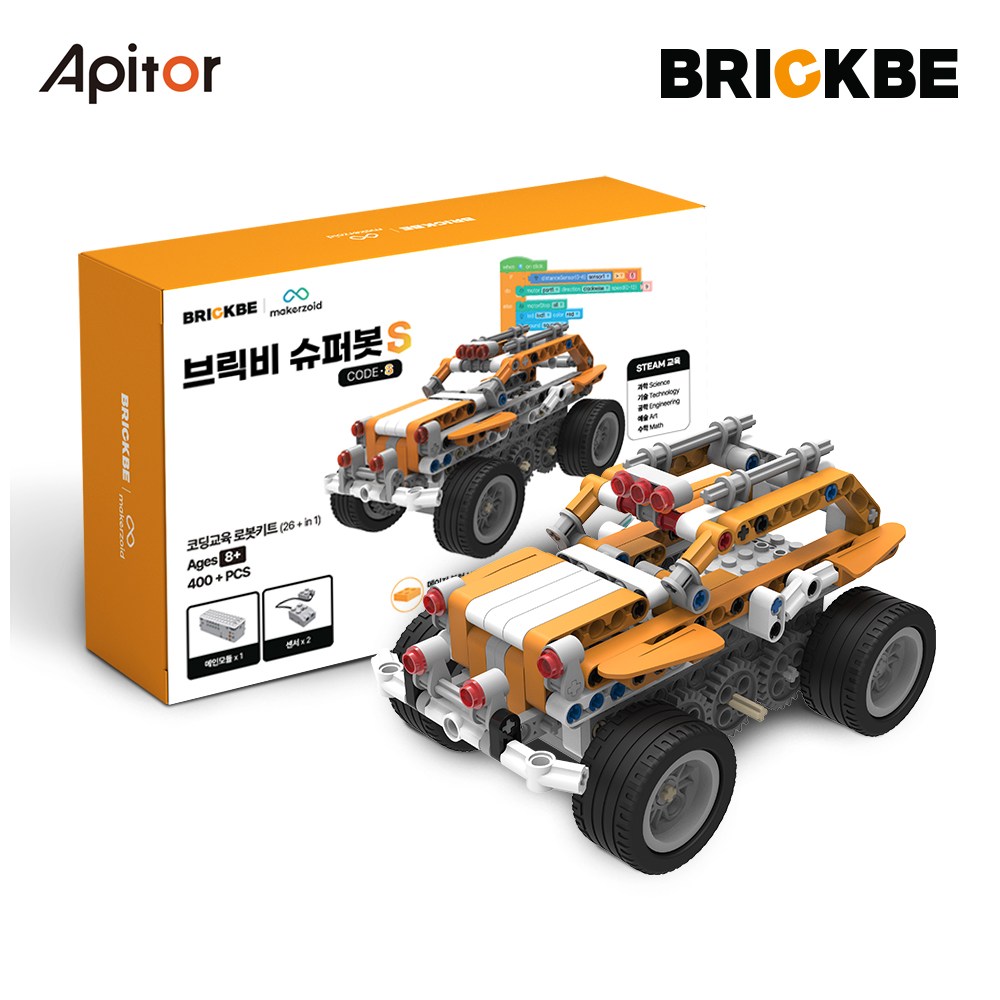 아피토 코딩로봇 브릭비 BB슈퍼봇S 초등학생 선물 장난감 생일선물 레고호환 코딩교육, 1개 129,000원