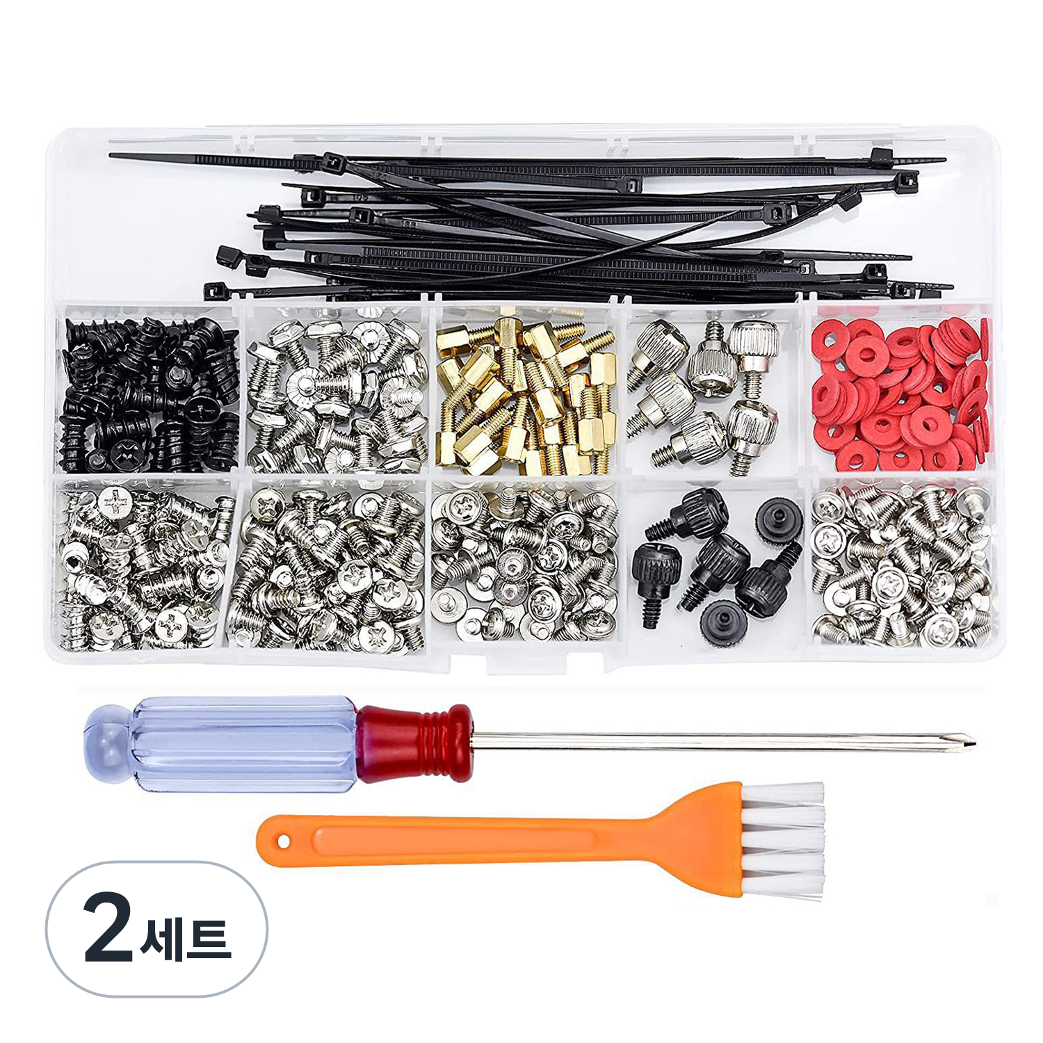 코히모 컴퓨터 볼트 PC 조립 나사 332p 세트 4W381, 2세트 16,500원