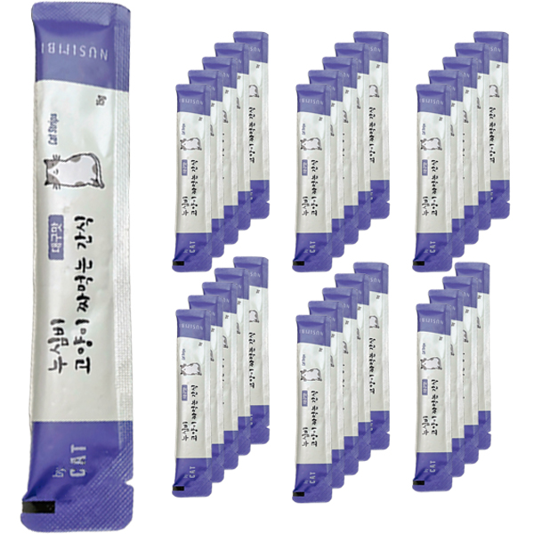 누심비 고양이 짜먹는 간식 짜먹는 간식, 대구맛, 15g, 100개 17,750원