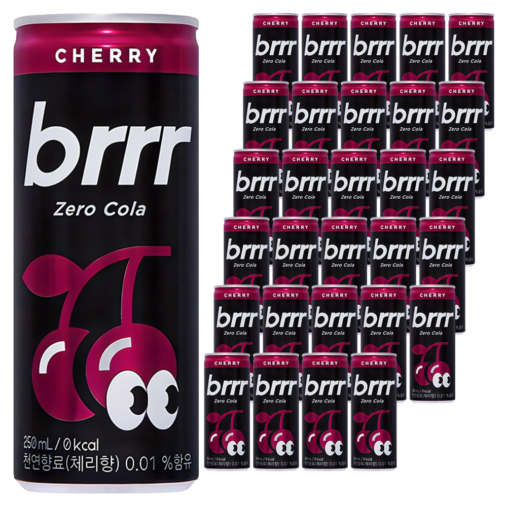 부르르 체리 제로콜라, 250ml, 60개 28,120원