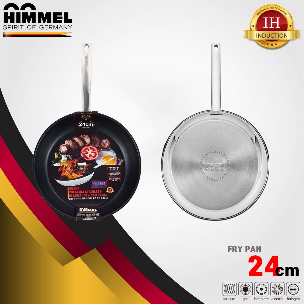 힘멜 프리미엄 스텐 인덕션 프라이팬 24cm 자일란코팅 멀티후라이팬 8,900원