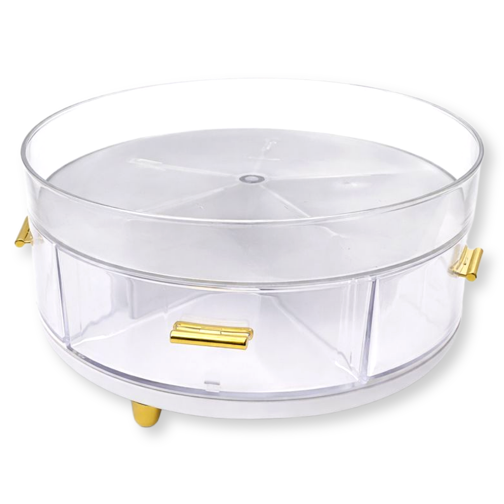 레아채 회전 다용도 트레이 정리통, 1개, 화이트 17,600원