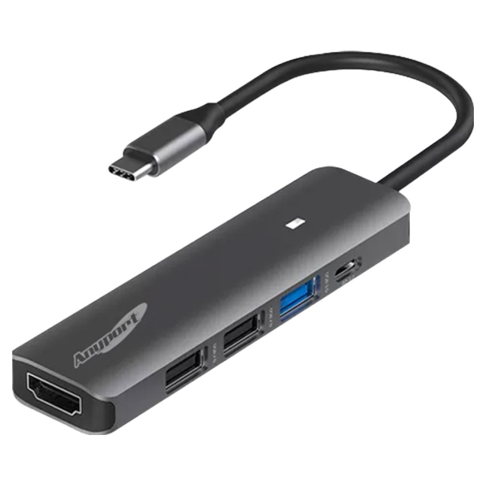 애니포트 5포트 USB3.0 멀티허브 C타입 AP-TC51PH, 혼합색상, 1개 12,600원