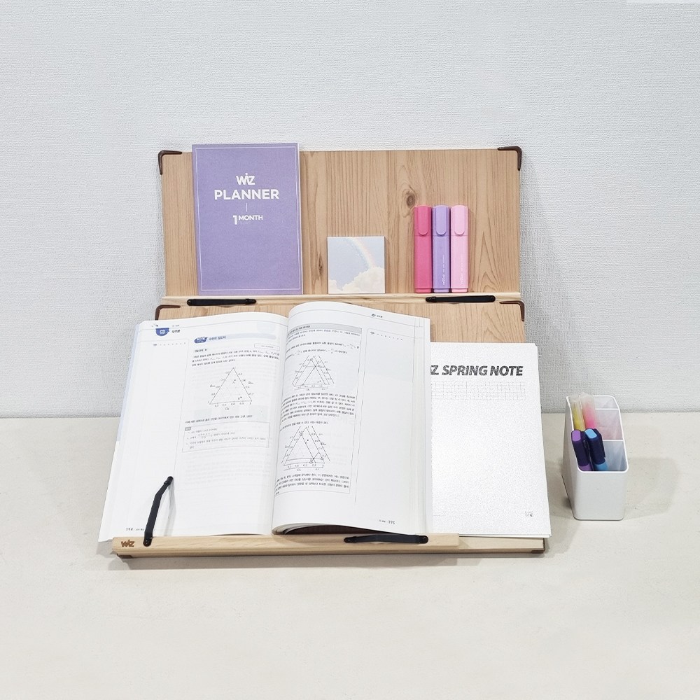 위즈독서대 루미50 필기겸용 2단독서대 50M2 각도조절 북스탠드, 단일상품 39,900원
