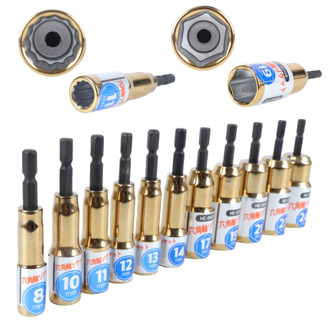 모드 롱비트 육각비트소켓 골드 6각12각 임팩드릴 전동드릴 롱복스알 복스 골든 7,600원