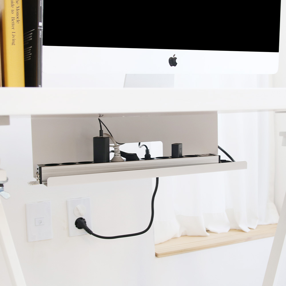 아이정 책상 전선정리 멀티탭 거치대 보관함 와이드플러스 36,900원