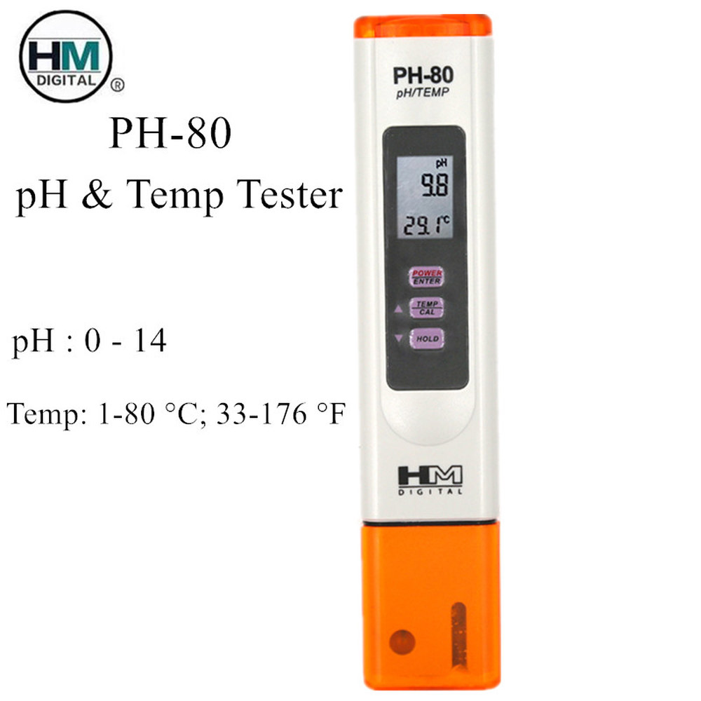TDS HM PH-80 PH 계량기 ATC 디지털 수질 검사기, 온도 감지기, 수영장 수족관용 물 검사 펜, 2 in 39,800원