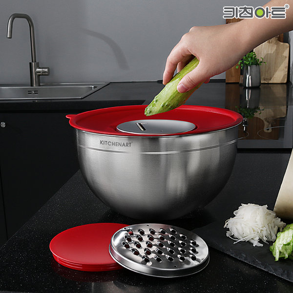 키친아트 멀티슬라이서 믹싱볼 25cm 샐러드볼채칼2종 13,600원