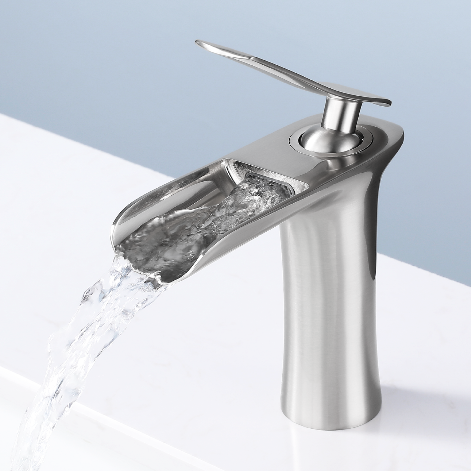 준앤코 BF11 원홀 폭포수 세면대 수전 욕실 탑볼 수도꼭지, 1개 73,900원