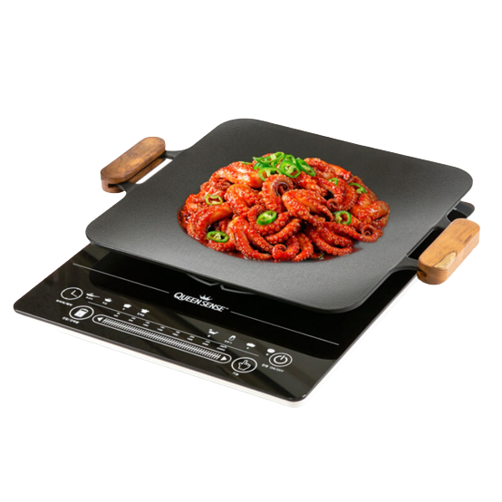 키친아트 캠핑 그리들 삽겹살 고기 굽는 불판 주물 팬 넌스틱 코팅 볶음밥 곱창 구이 불판 야외용 솥뚜껑 볶음팬 39,900원