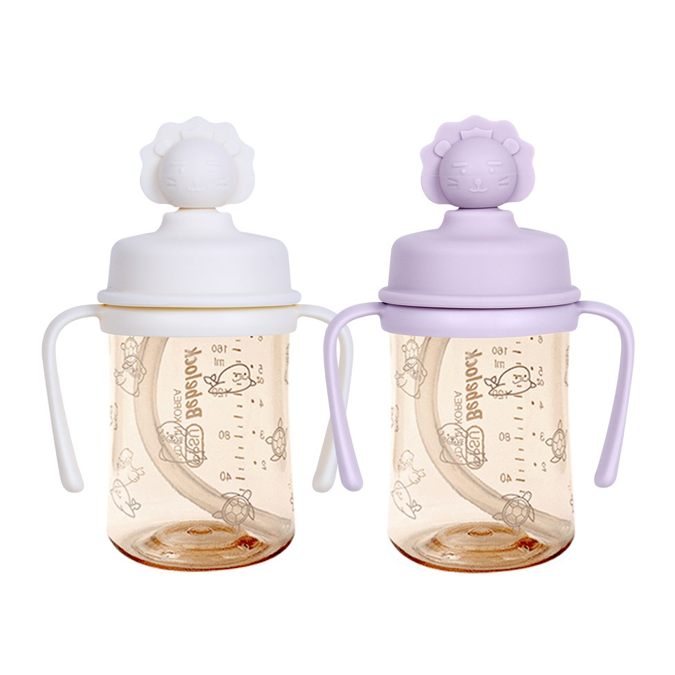 베베락 실리콘 토퍼 손잡이빨대컵 210ml(2P), 토퍼 손잡이 210(크림1P+라벤더1P), 2개, 210ml 38,000원