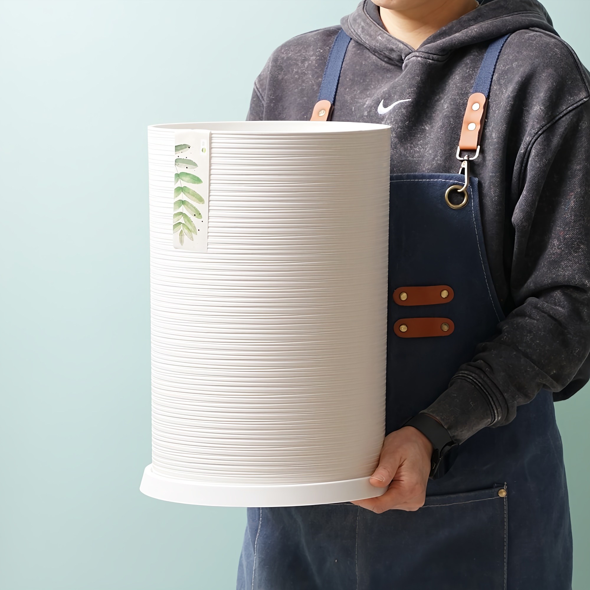 morningscent 써클라인 플라스틱 화분 + 받침 세트 19,500원