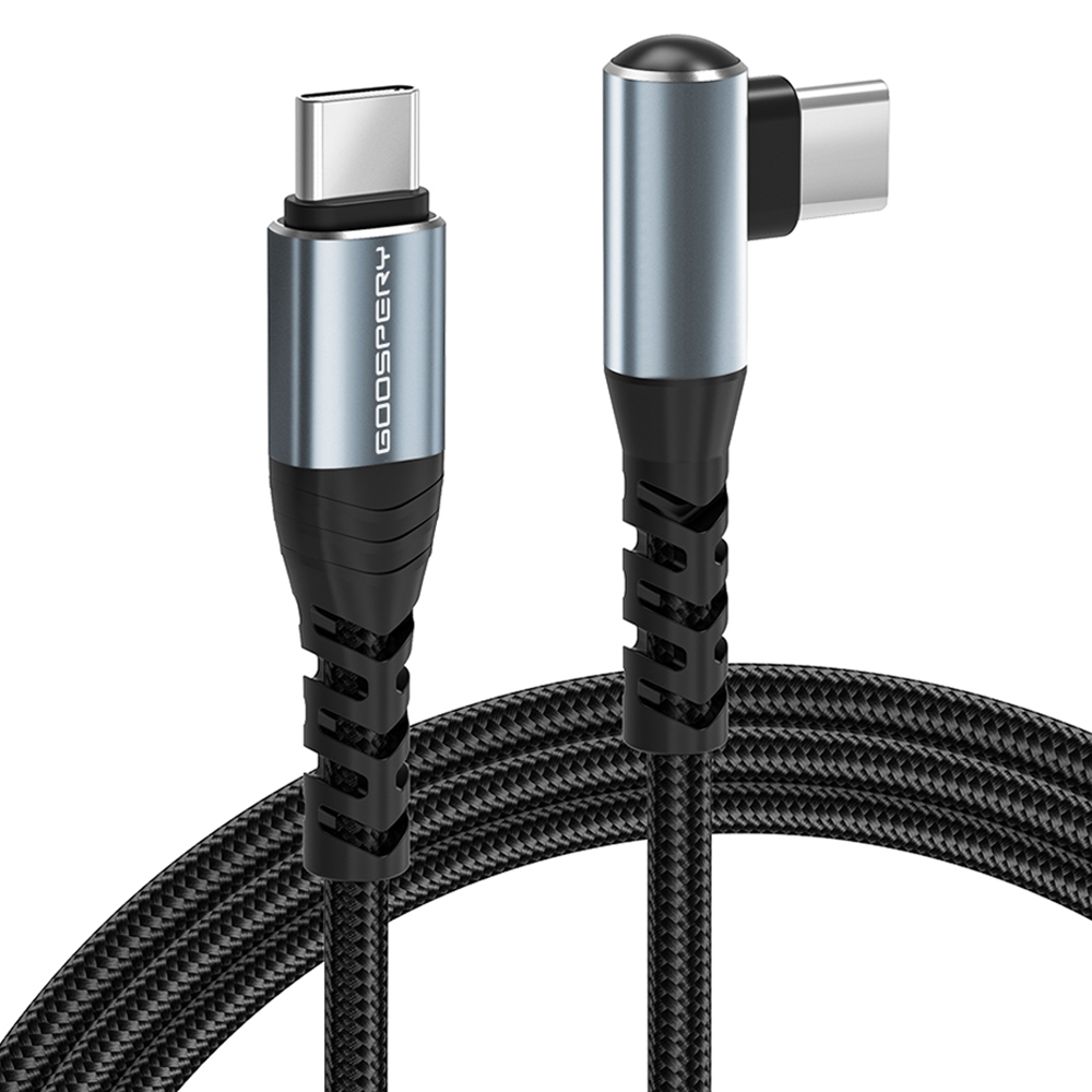 구스페리 90도 직각 C타입-C타입 단선방지 초고속 충전 케이블 100W 4,900원