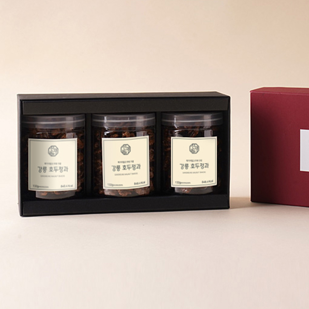 주문즉시 바로굽는 산채뜰 호두정과 선물세트 (호두 X 3개구성) 39,000원