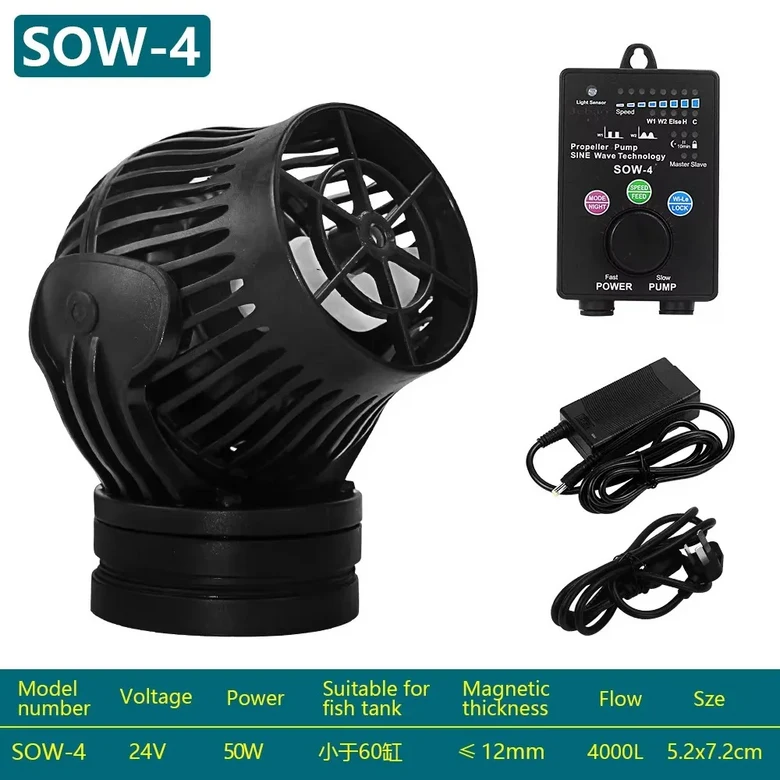 제바오 제코드 SOW 시리즈 웨이브 펌프 4/8/15/20 무선 동기화 슈퍼 마그네틱 360 ° 산호초 어항용 담수 115,000원