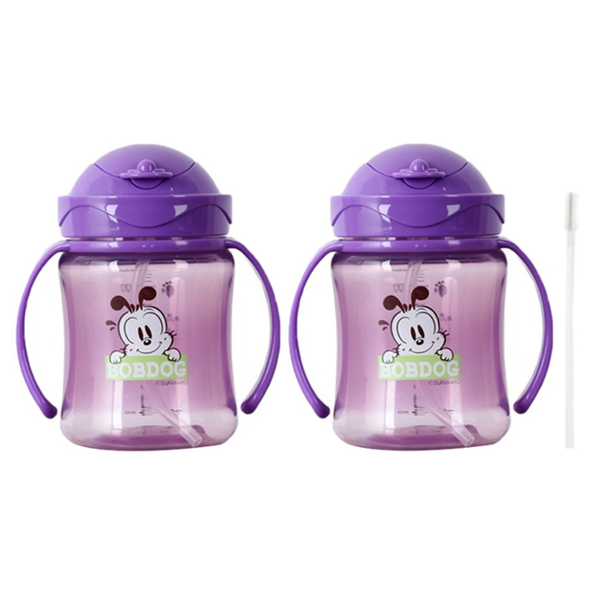 리틀밥독 국내 제조 플립 컬러 빨대컵 13,200원