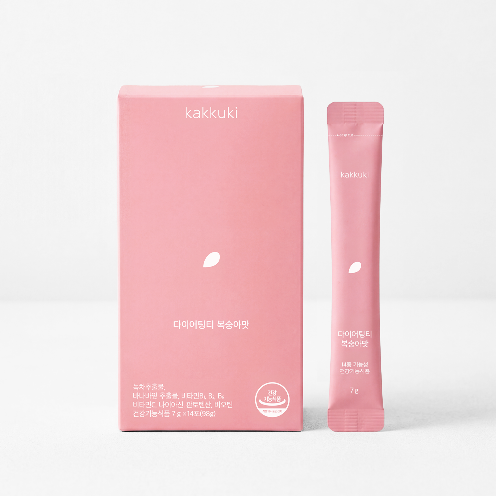 다이어팅티 복숭아맛 1BOX 녹차추출물, 카테킨, 체지방 감소, 혈당케어, 비타민, 미네랄 14중 기능성 마시는 탄산 다이어트, 1박스, 14회분 22,000원