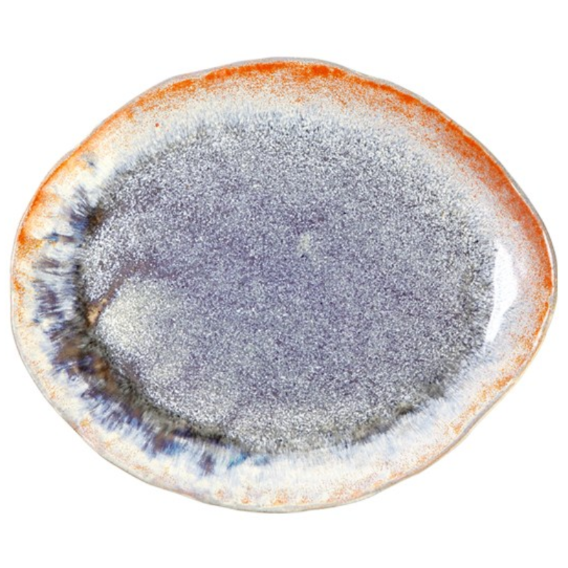 수라도자기 핸드메이드 핀칭 타원 평접시 플레이팅 도자기 그릇, 1개, 수라도자기_Fiore 34,200원