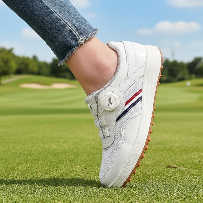 에버라스트 국산 다이얼 골프화 스파이크리스 소가죽 메쉬 골프 신발 필드용 연습용 실내 스크린 겸용 발편한 수제 운동화 미끄럼방지 골프신발 64,500원