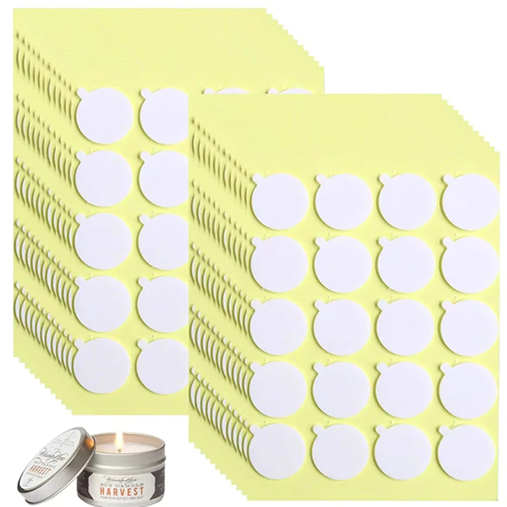 GEEKI 캔들 양초 만들기 DIY 제작 공예 재료 도구 키트 심지 스티커 왁스 내열성 양면 석고 용품 100 장/5 장 9,400원