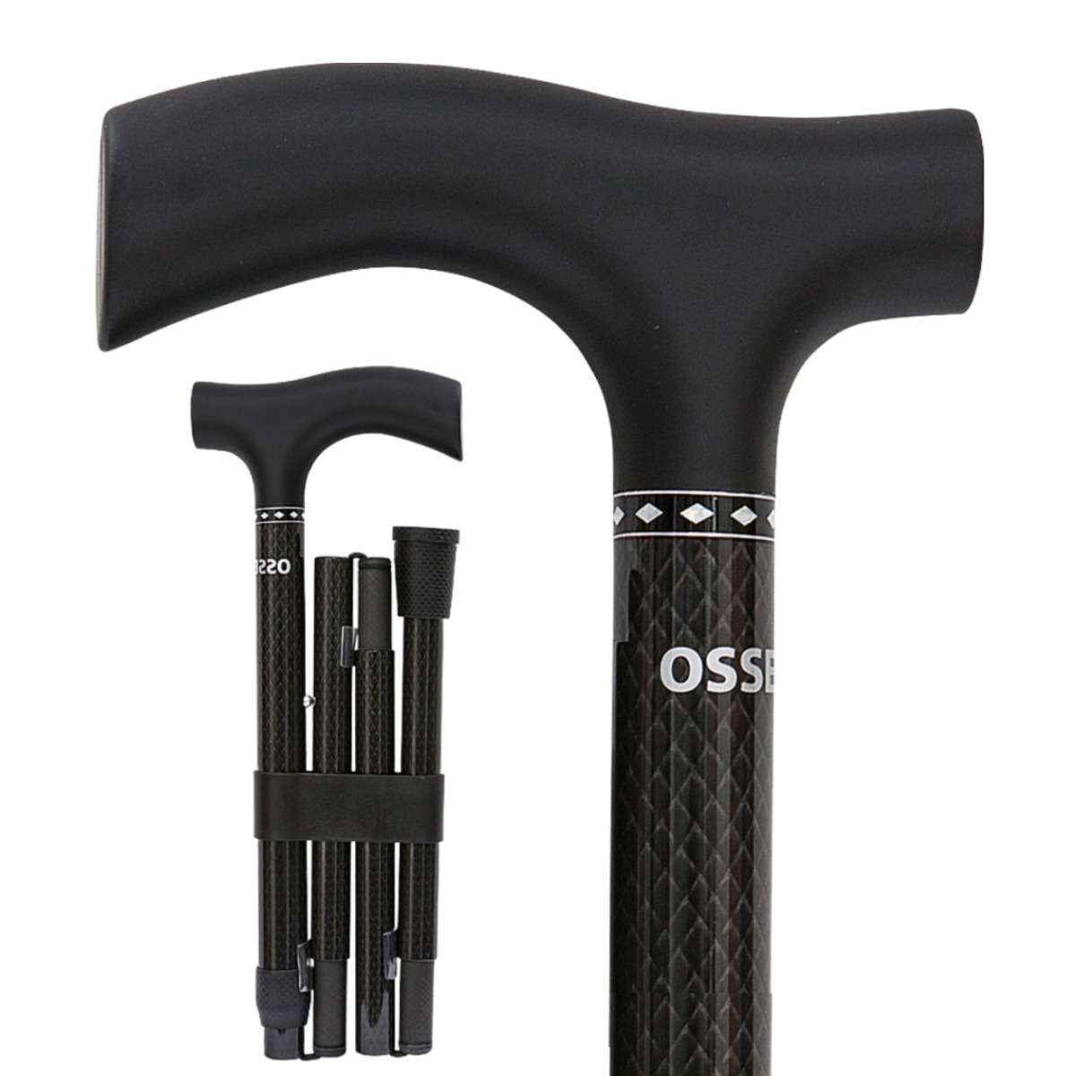 독일 오쎈버그 카본 접이식 지팡이 프리츠그립 (13801), 1개, 다이아몬드 패턴 185,000원