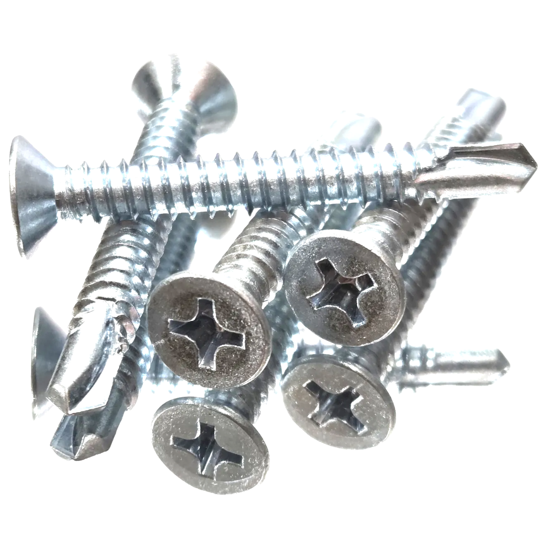 철 접시머리 스크류볼트 직결피스 사라 철판 판넬용 #14(6.4mm) 32~300mm, 200개 11,080원