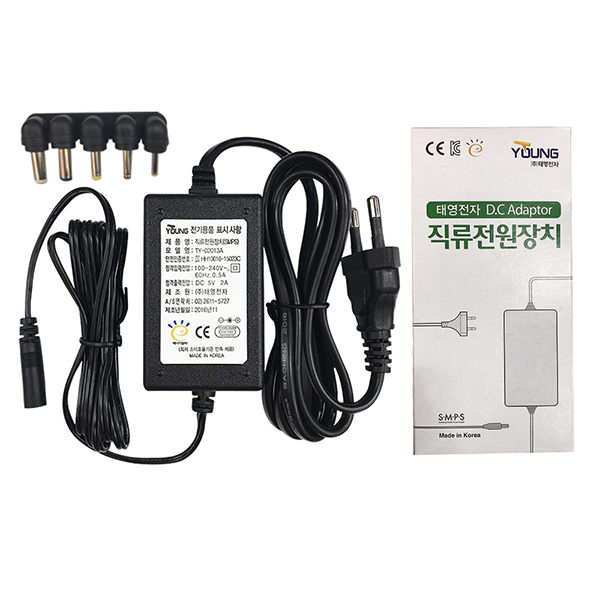 태영전자 전자식아답터 TY 5V 2A 코드일체형, 단일색상, 1개 11,000원