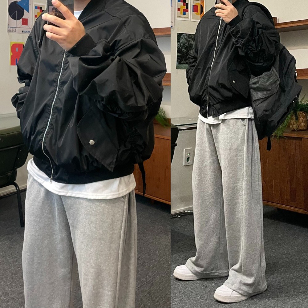 르위 데일리 오버핏 블루종 항공점퍼 MA-1 39,000원