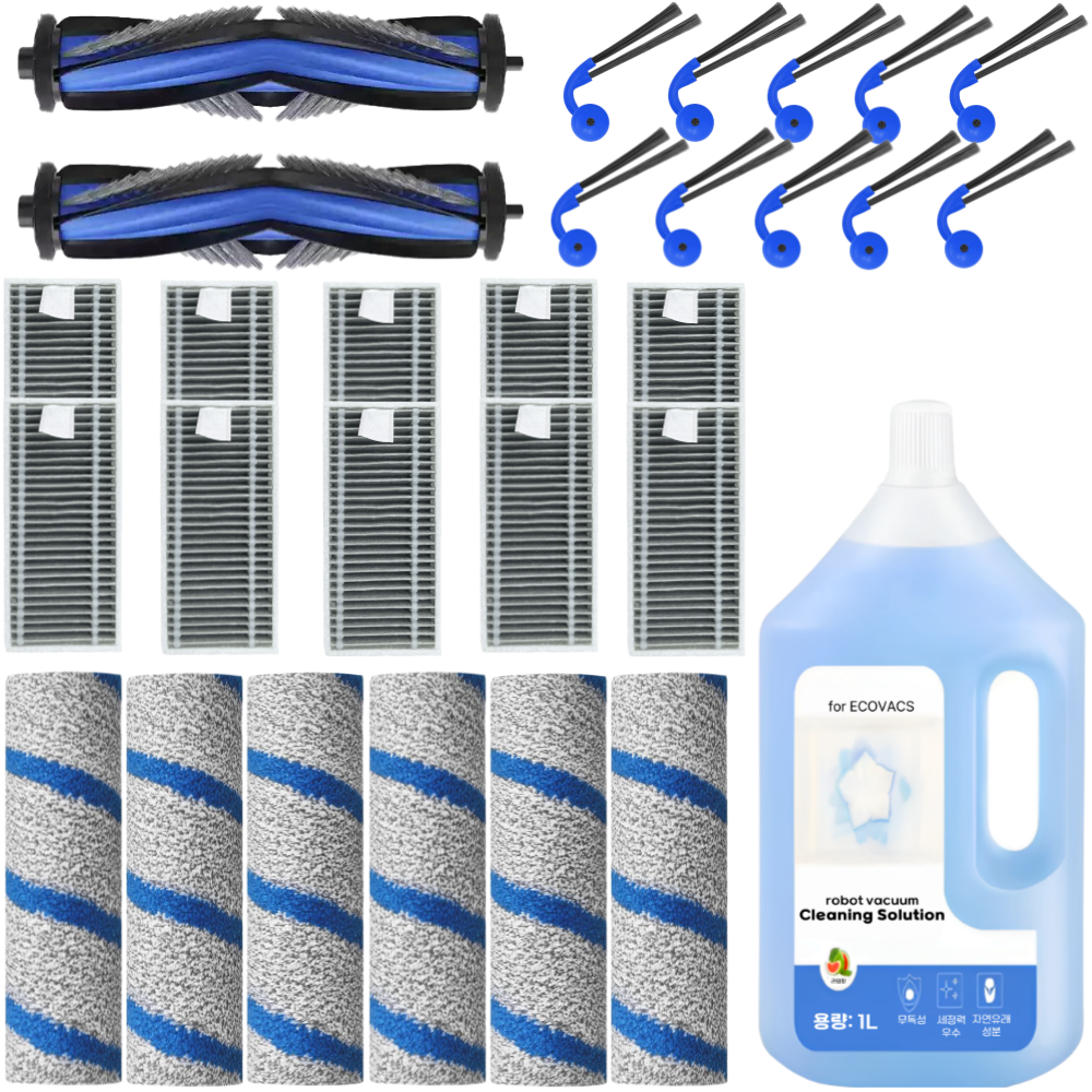 에코백스 X11 옴니 사이클론 소모품 세제 물걸레 먼지필터 브러쉬 호환, 1개, 1년세트 59,800원