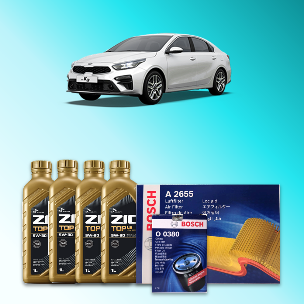 올 뉴 K3 (BD) 1.6 가솔린 엔진오일세트 SK 지크 탑 LS 5W30 (ZIC TOP LS) 79,600원