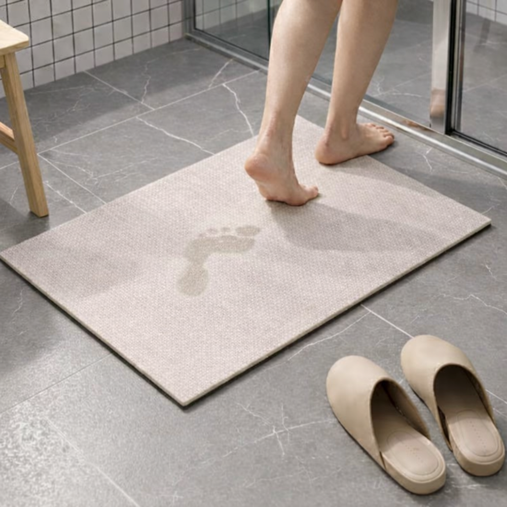 홈플로우 물기흡수 미끄럼방지 욕실 규조토 발매트, 1개, 베이지 10,000원