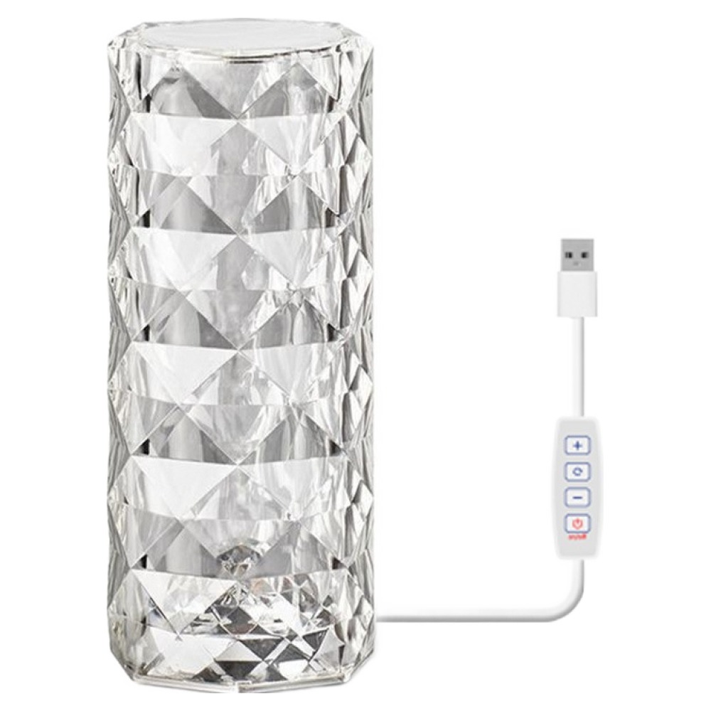 루아즈 LED 유선형 로즈 크리스탈 조명 단스탠드 무드등, 혼합색상 7,000원