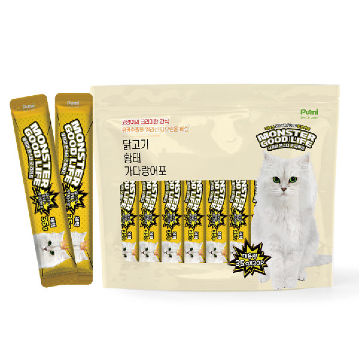 푸르미 고양이 몬스터굿라이프 대용량 짜먹는 간식 30p 18,000원