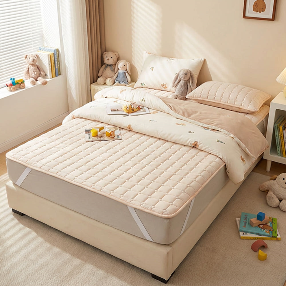 포니홈 방수 침대패드 누빔 고정밴드 매트리스 밴딩, 베이지 19,900원