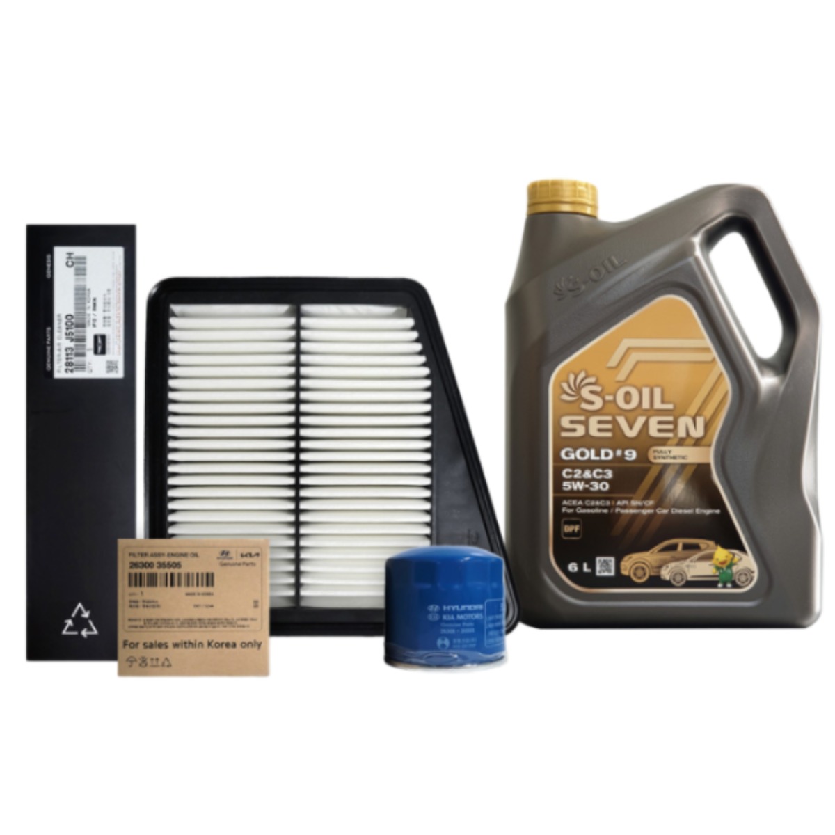 스팅어 2.0 터보 가솔린 휘발유 (17-20년식) 순정필터+세븐합성유 5w30 67,050원