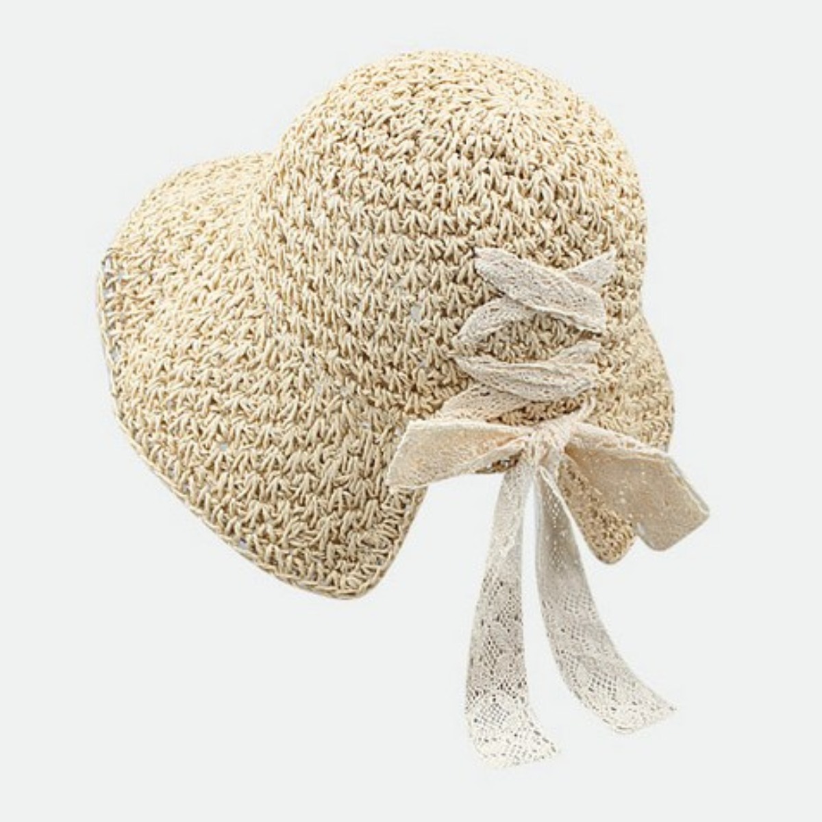 여성 예쁜 레이스 리본 포인트 휴양지 밀집 라피아햇 20,220원