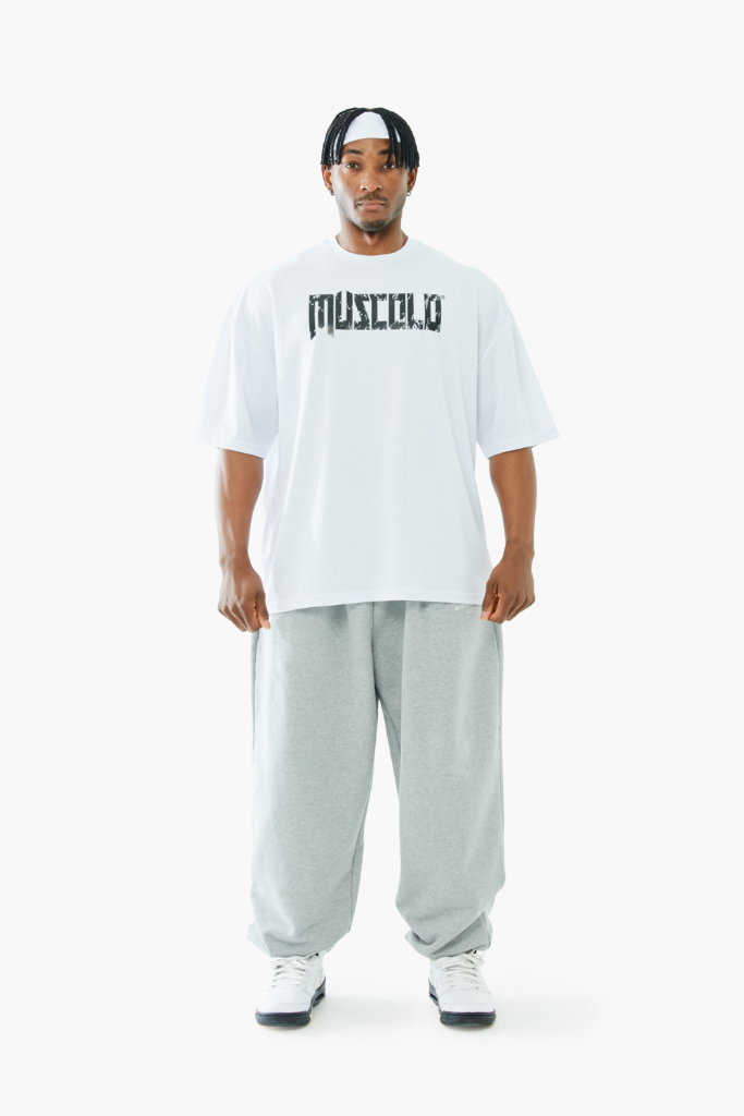 [크랙 로고] 에어쿨링 기능성 오버핏 반팔 티셔츠 화이트 33,000원