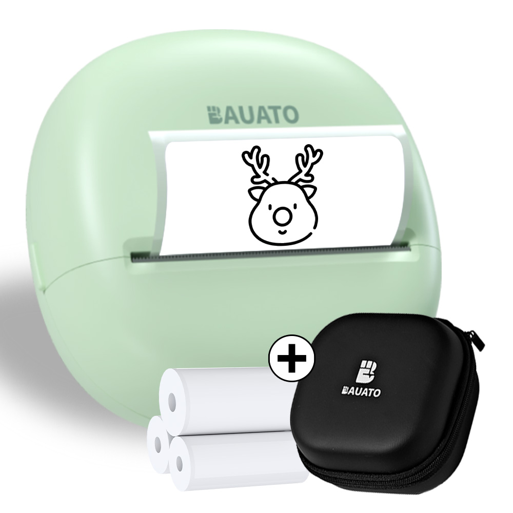 바우아토 스티코팝 멀티 라벨 네임스티커 무선 블루투스 미니 감열식 라벨 프린터, 파스텔그린, 1개 35,800원