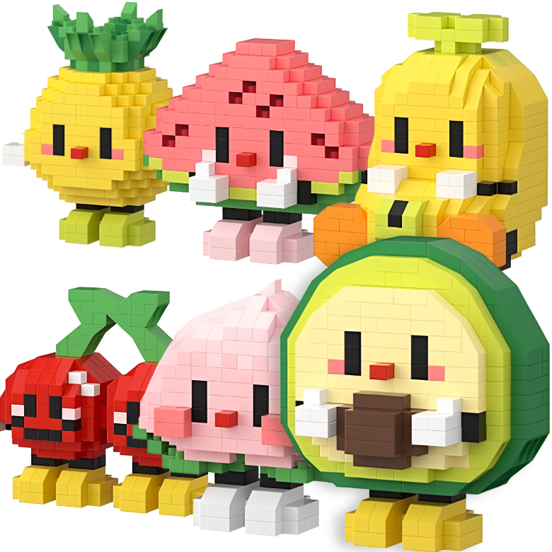 [나노킹-감성블럭] 미니 과일 파티 나노블럭 DN059, 6개, A set 22,500원