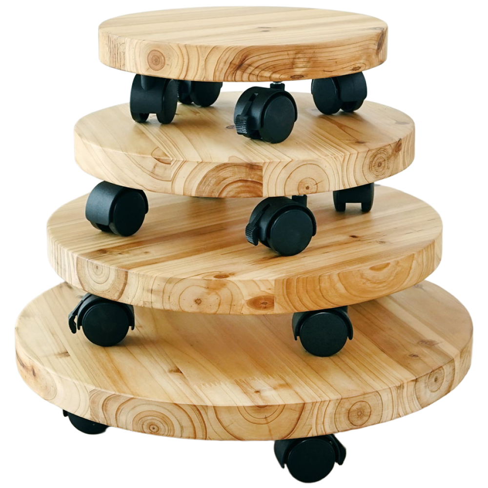 나무다움 이동식 원목 화분받침대 베란다 거실 다육이 반려식물 화초 진열 정리 화분 선반, 내추럴, 1개 24,500원