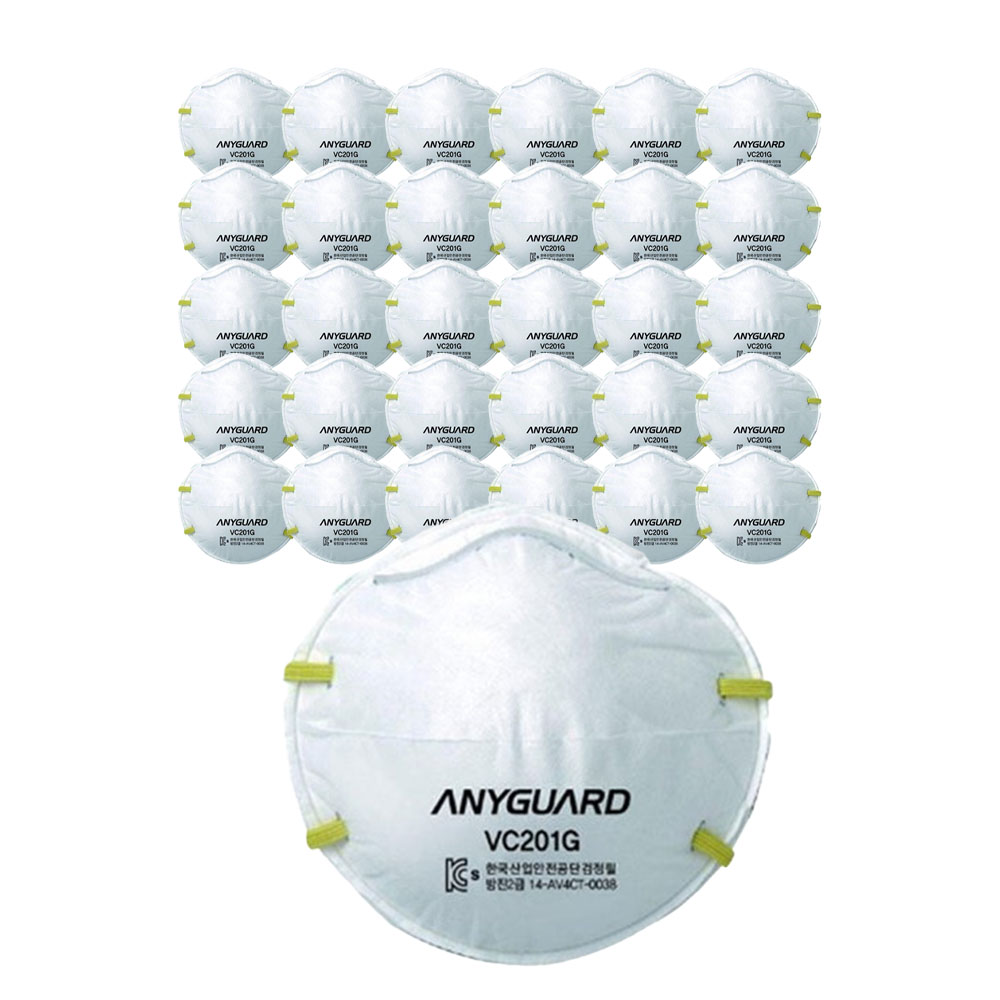 애니가드 방진 2급 마스크 VC201G, 200개, 단일 색상 71,630원