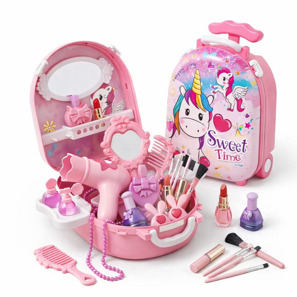 어린이 공주 화장놀이세트 메이크업 캐리어 환상 화장대 장난감 23,660원