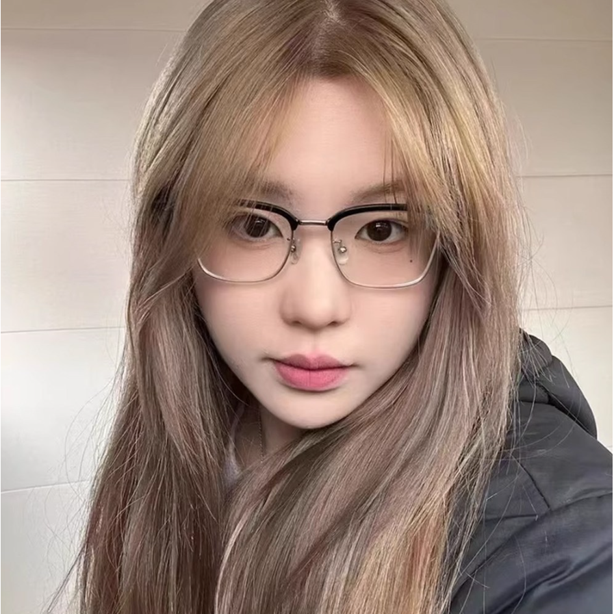 남녀공용 사각 블루라이트 차단 안경 투명 하금테 하은테 반뿔테 반테 가벼운 안경 21,000원